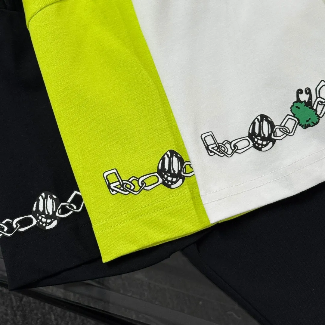 P180 Chrome Hearts 25 high version fabrics made of 300g high-density cotton, no deformation, no shrinkage, complete with three labels, same style for men and women, process: sleeve embroidery + digital printing, color: white, black, fluorescent green, SIZE: S-XL